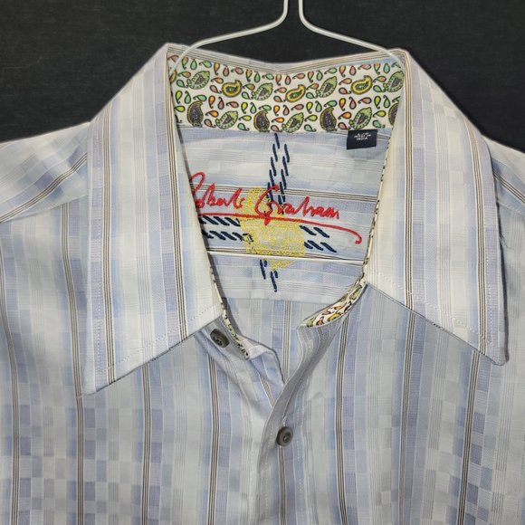 6 Robert Graham Size L Button Down Shirts - Picture 5 of 6